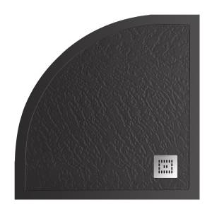 Поддон для душа BelBagno Uno TRAY-MR-UNO-R-90-550-35-NERO-CR 90x90x3.5