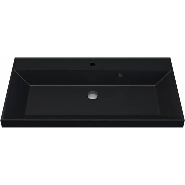 Раковина Uperwood Classic Quartz 291030011 черная матовая, уголь, 90x45