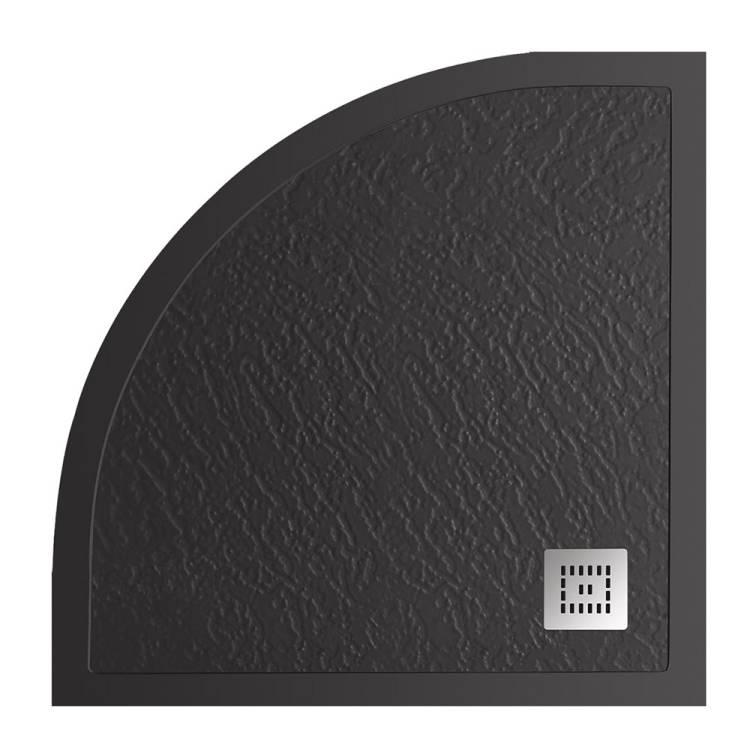 Поддон для душа BelBagno Uno TRAY-MR-UNO-R-90-550-35-NERO-CR 90x90x3.5