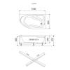 Акриловая ванна Triton София 150x95 Щ0000067270 правая, белая фото 6