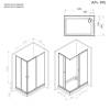 Душевой уголок Am.Pm Sunny W87G-403-12080-BT профиль черный, стекло прозрачное, 120x80 фото 9