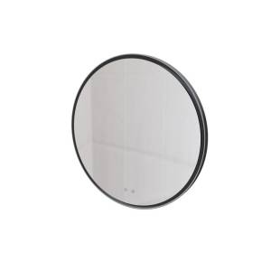Зеркало Knotlor Луна FLMR110800GRM с подсветкой, графит, 80 см