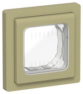 Рамка 1-постовая IEK Flite FI-M10-32-55-K26 оливковый
