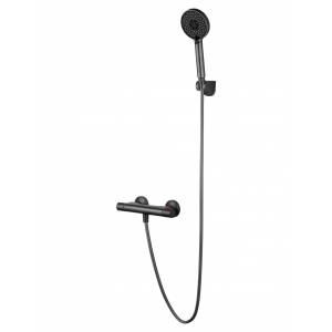 Смеситель для душа Wonzon & Woghand WW-B2005-A-BGG термостатический, темный графит