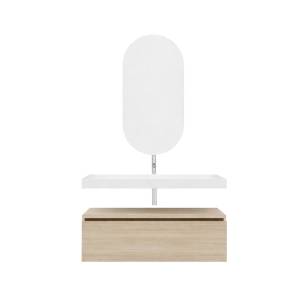 Мебель для ванной Armadi Art Flat 120 подвесная, light oak