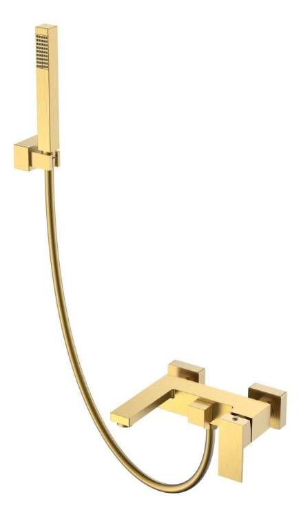 Смеситель для ванны Boheme Qubic 473-MG Matt Gold
