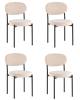 Набор из 4 стульев Stool Group Бриф SN AV 477-C05-9005-K X4 бежевый, велюр