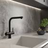 Смеситель для кухни Wasserkraft A8967 под фильтр с выдвижной лейкой, черный фото 3