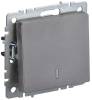 Выключатель 1-клавишный IEK Brite BR-V10-1-10-K46 сталь