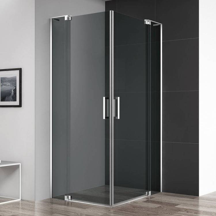Душевой уголок Cezares Slider A 2 70/80 Grigio Cr профиль хром, стекло серое