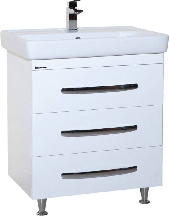 Тумба с раковиной Bellezza Рокко 80 напольная, белая