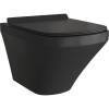 Унитаз подвесной Grossman GR-4440BMS безободковый, черный матовый