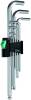Г-образный ключ WERA 950/7 PKL Hex-Plus 1 хром, с шаром, 7 пр., 1.5/2/2.5/3/4/5/6 мм