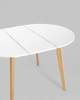 Стол обеденный Stool Group Rondo 80.557.01 8025 бук/белый 135x100x77 фото 8