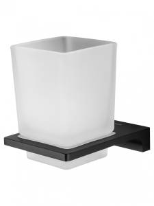 Стакан Wonzon & Woghand WW-9121-BL с держателем, черный