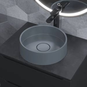 Раковина Uperwood Tanos Quartz RTanosQuartz35B бетон, 35x35