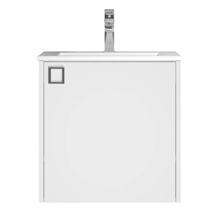 Тумба с раковиной Uperwood Aurora KAurora50wm подвесная, белый матовый, 50 см