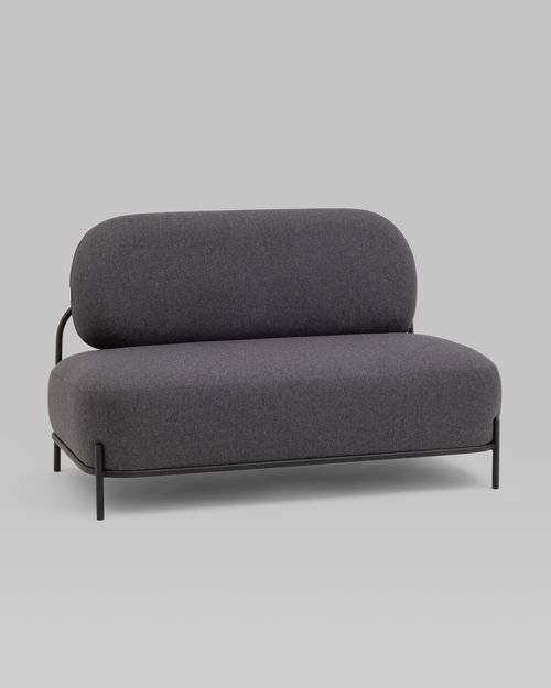 Диван Stool Group Стоун vd-dv-stone-f68 рогожка тёмно-серый