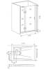 Душевая дверь в нишу Good Door Saturn WTW-110-C-CH-L профиль хром фото 4