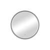 Зеркало Art&Max Napoli AM-Nap-600-DS-F-Grey grey matt, с подсветкой, 60x60