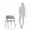 Стул Bradex Home Turin FR 0341 серый фото 8
