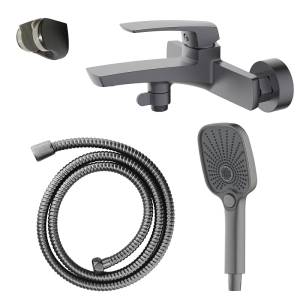 Смеситель для ванны Azario Conda AZ-K3011GR серый графит
