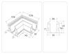 Коннектор угловой для корпуса в натяжной потолок Ambrella light Track System GL1043 фото 2