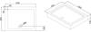 Поддон для душа Black&White Stellar Wind RS-0810H фото 4