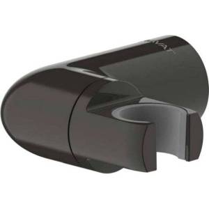 Держатель для душа Bravat P7185BW-ENG черный, настенный