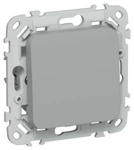 Выключатель 1-клавишный проходной IEK Flite FI-V12-0-10-1-K03 серый