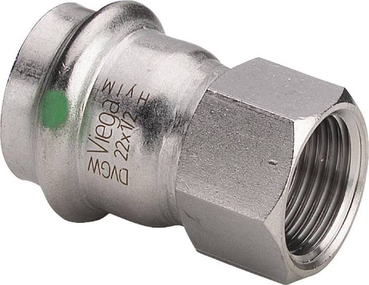 Соединение Viega с наружной резьбой 15 мм х R 3/4 , Sanpress Inox, модель 2311