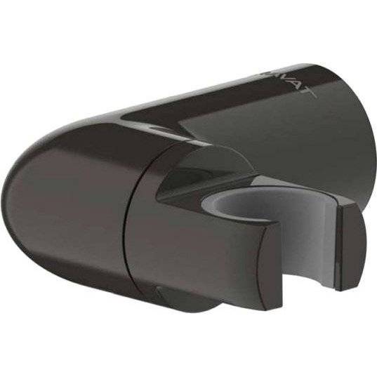 Держатель для душа Bravat P7185BW-ENG черный, настенный