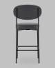 Стул полубарный Stool Group Бриф DD AV 477-C89-9005 (PP) темно-серый, велюр фото 6