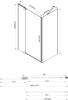 Душевой уголок Vincea Extra VSR-1E101180CL 110x80 см, профиль хром, стекло прозрачное фото 5