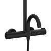 Душевая стойка Elghansa Radiant 6747157-2X-Black с термостатом, черная фото 4