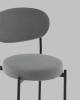 Стул полубарный Stool Group Бриф DD AV 477-C83-9005 (PP) серый, велюр фото 8