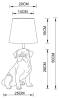 Настольная лампа Arte Lamp Bobby A1512LT-1WH фото 4