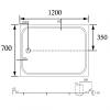 Поддон для душа Abber AD3C127 белый, 70x120x13 фото 9