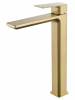 Смеситель для раковины Wonzon & Woghand WW-88239011-BG высокий, брашированное золото