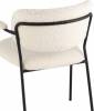 Стул Stool Group Кэрол FDC9005 DC2635-1A white букле белый, черные ножки фото 6