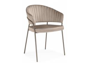 Стул на металлокаркасе Woodville Лео 672331 светло-коричневый (H-61) / коричневый