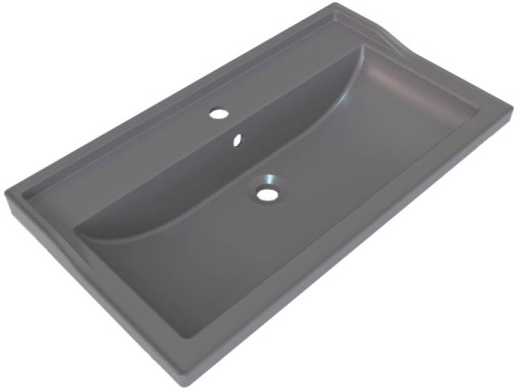 Раковина Stella Polar Флур SP-00001728 серая, 80x45