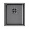 Мойка кухонная Paulmark Lassan 38 Uni LA38-GM Вороненая Сталь, 38x44
