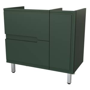 Тумба под раковину Taliente Cevia TA-MBC-90PR(L)-grigio verde подвесная, серо-зеленая матовая, 90см