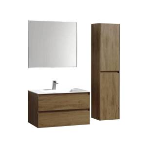 Мебель для ванной Vincea Luka 80 2 ящика, дуб табак