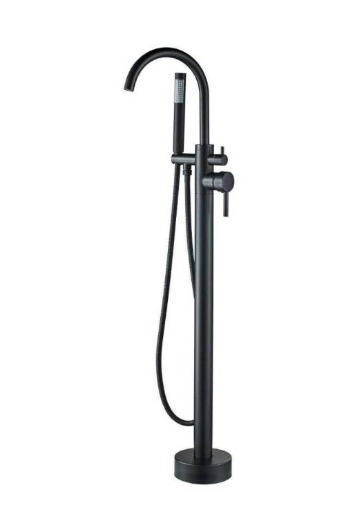 Смеситель для ванны Boch Mann Braies Matt Black BM8921, напольный черный
