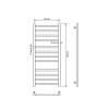 Полотенцесушитель водяной Comfysan Pioli-K 014391 W-10 100/40 белый матовый фото 3