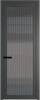 Межкомнатная дверь Profil Doors 1 AGP цвет профиля Серая ночь, стекло безопасное 6 мм мору тонированное 800x2000