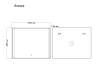 Зеркало Grossman AVRORA 1000x800x45 LED с сенсорным выключателем фото 4