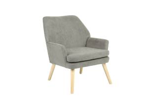 Кресло Stool Group Харви QH-8312K-WL 263-25 grey серый, деревянные ножки